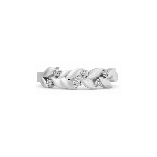 Elowen Leaf Diamond Ring