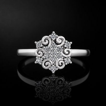 Floral Diamond Ring