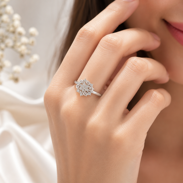 Floral Diamond Ring
