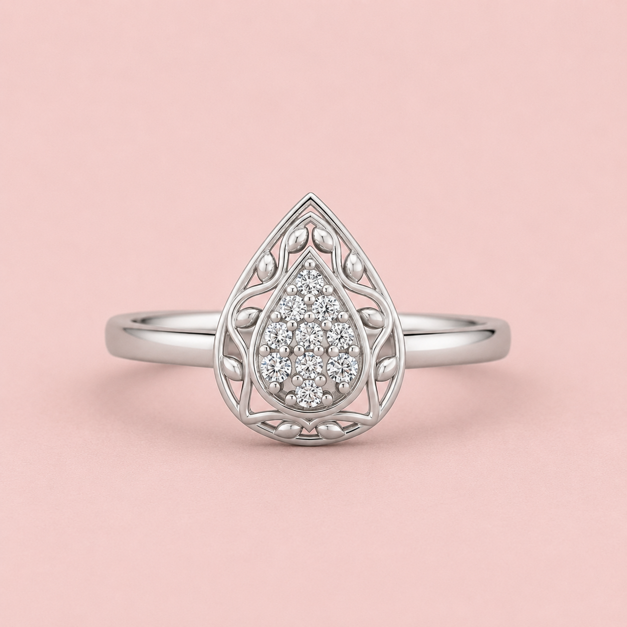 Dewdrop Diamond Ring