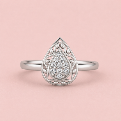 Dewdrop Diamond Ring