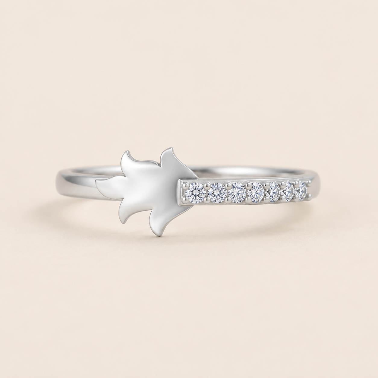 Lotus Diamond Ring