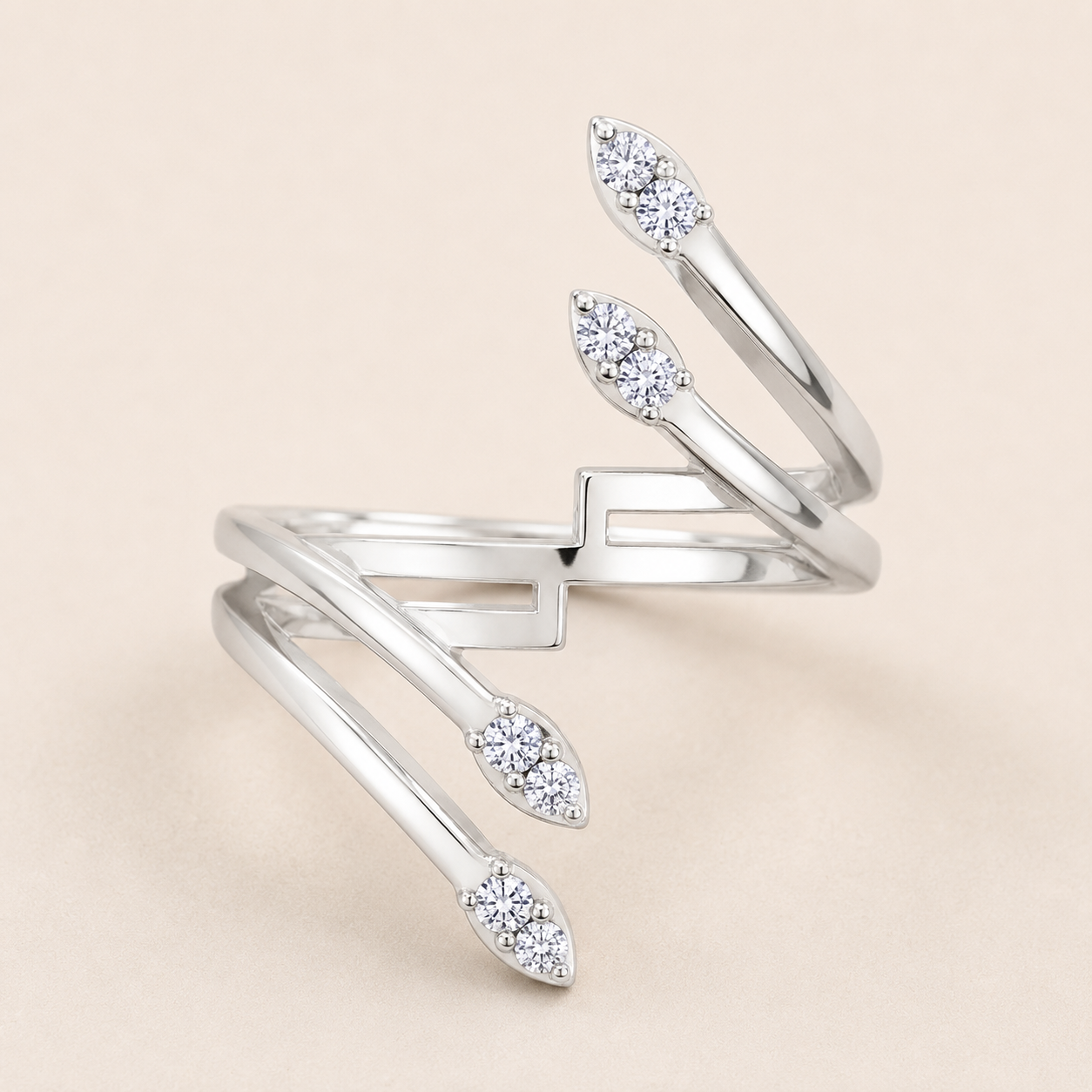 Infinity Grace Open Wrap Diamond Ring
