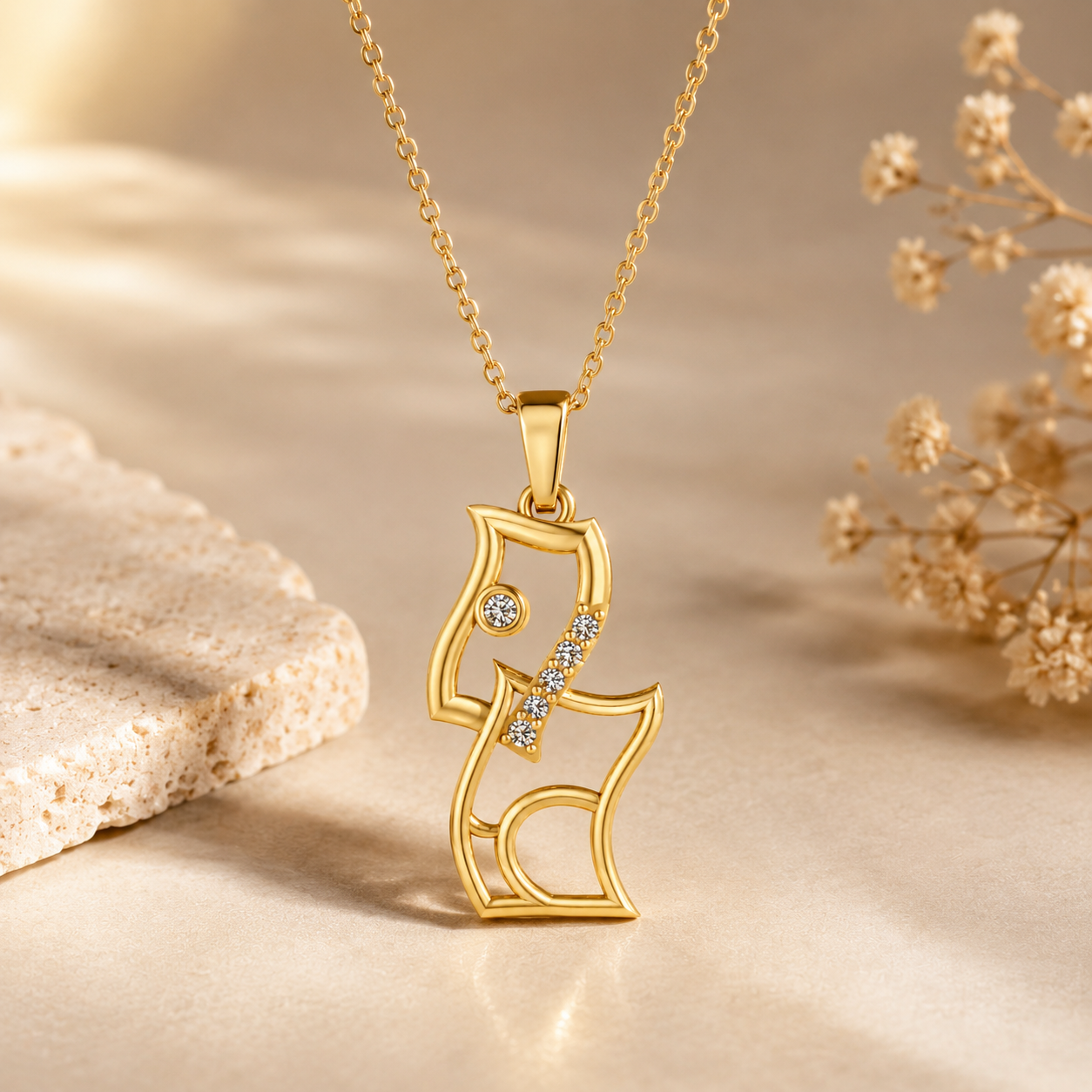 Diamond Dove Pendant