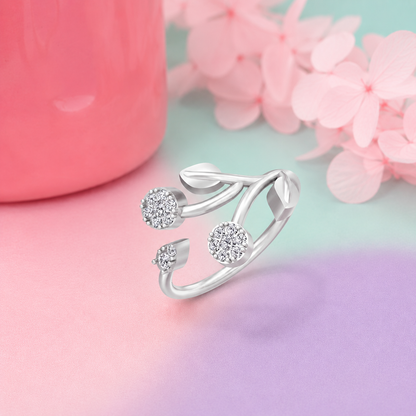 Floral Open Ring
