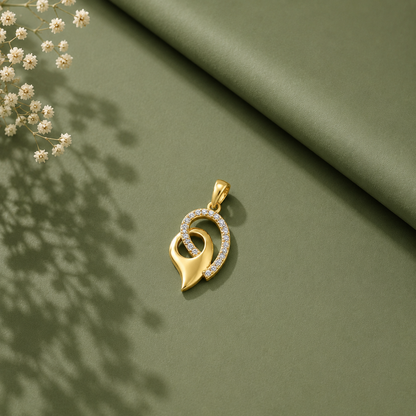Celestial Leaf Diamond Pendant