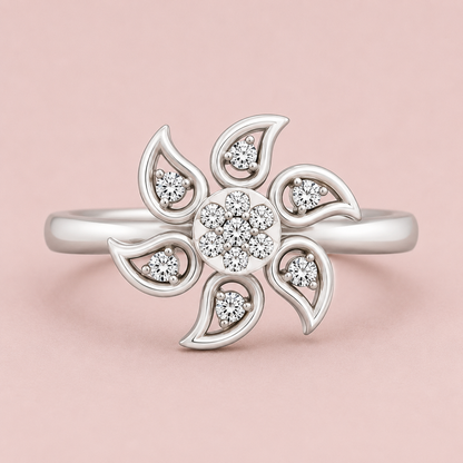 Eterna Petals Diamond Floral Ring