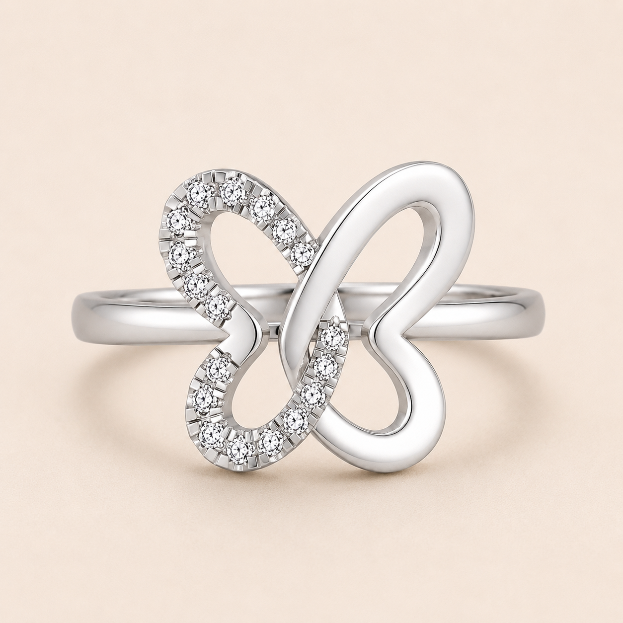 Butterfly Diamond Ring