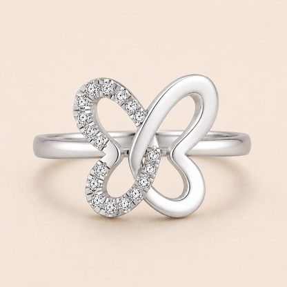 Butterfly Diamond Ring