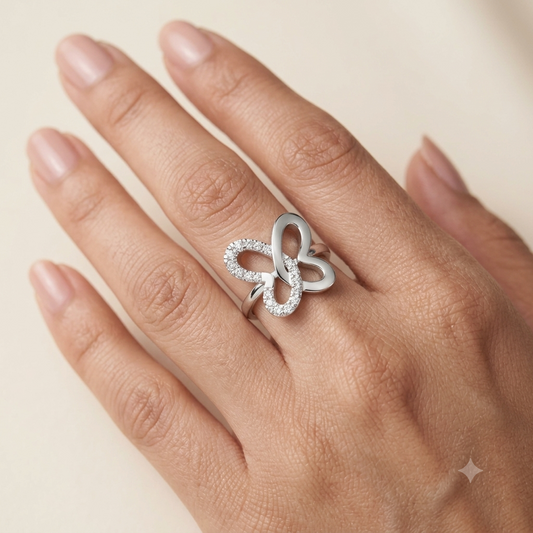 Butterfly Diamond Ring