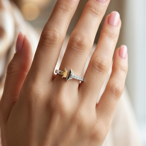 Lotus Diamond Ring