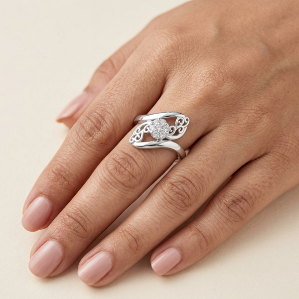 Vine Floral Diamond Ring