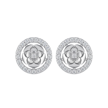 Roselle Diamond Stud Earrings