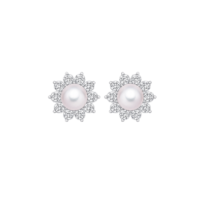 Pearl Floral Stud