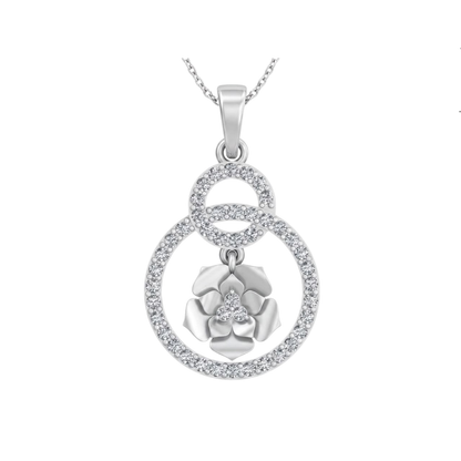Rosette Diamond Pendant