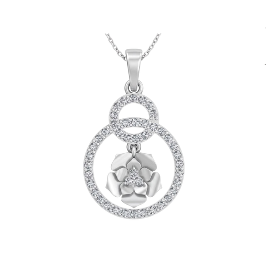 Rosette Diamond Pendant