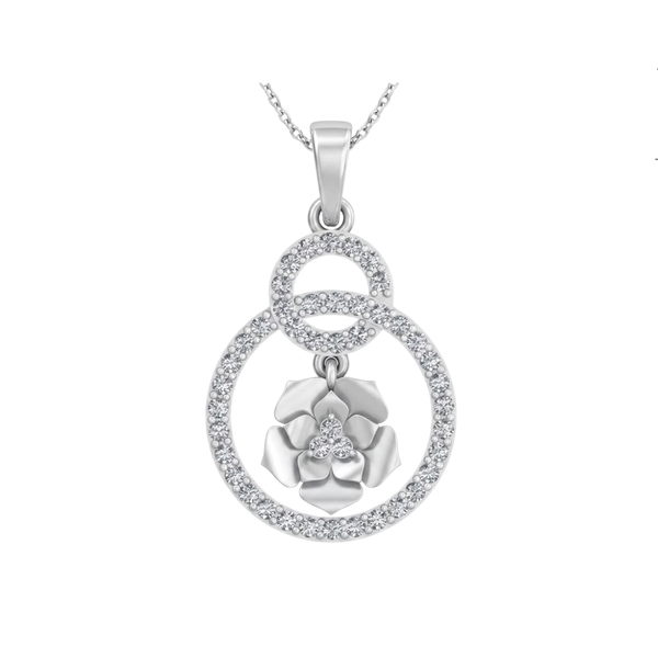 Rosette Diamond Pendant
