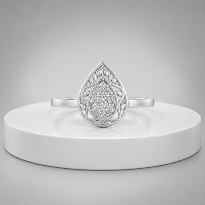 Dewdrop Diamond Ring