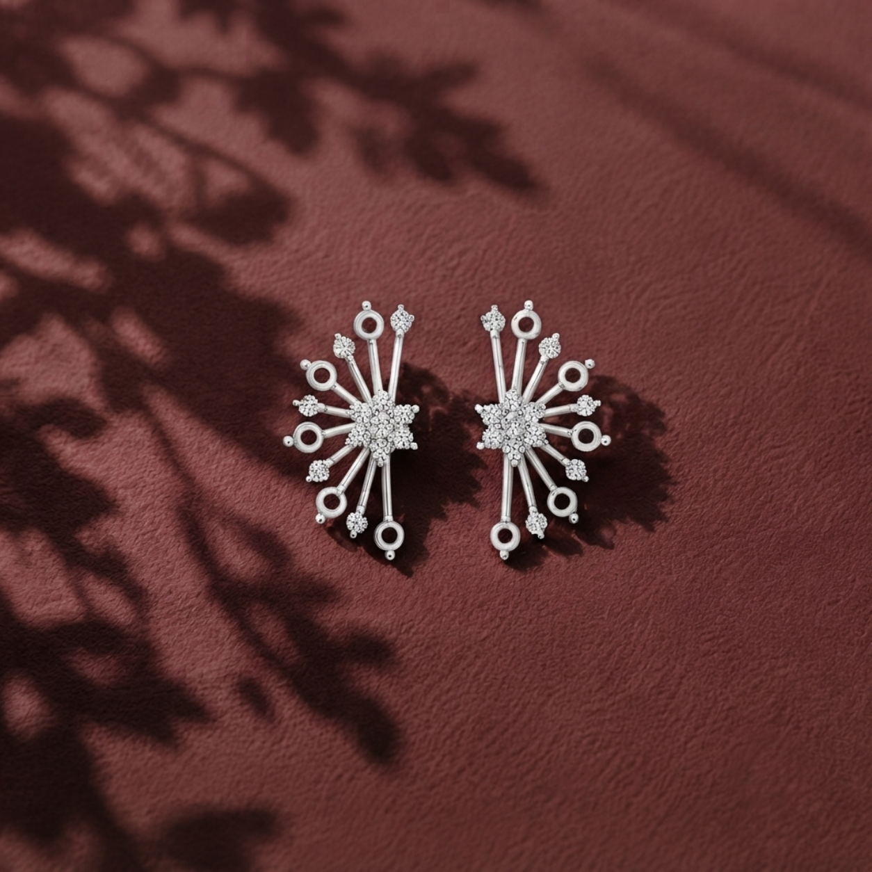 Celestial Burst Diamond Earrings
