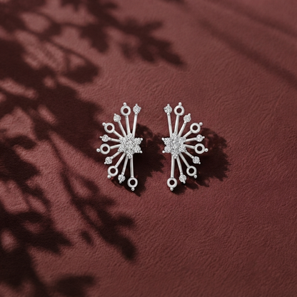 Celestial Burst Diamond Earrings