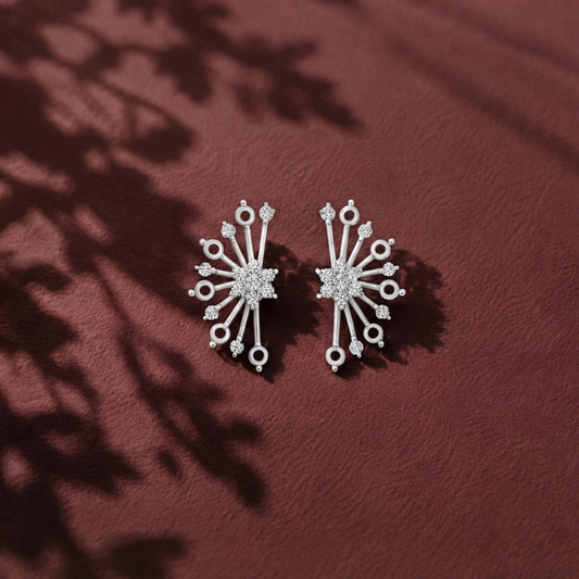 Celestial Burst Diamond Earrings