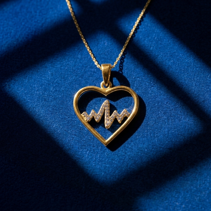 Heartbeat of Love Lab Grown Diamond Heart Pendant