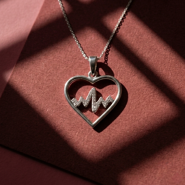 Heartbeat Diamond Pendant