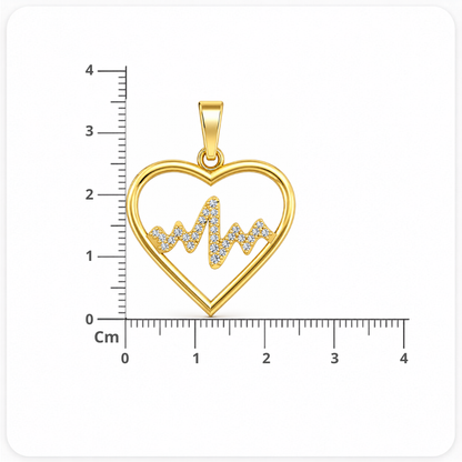 Heartbeat of Love Lab Grown Diamond Heart Pendant
