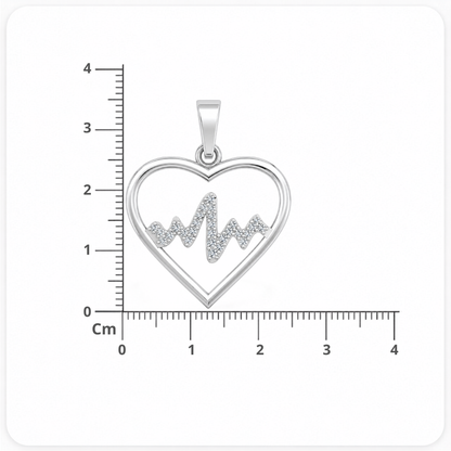 Heartbeat of Love Lab Grown Diamond Heart Pendant