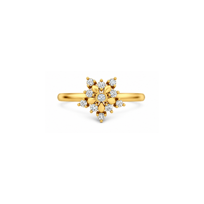 The Kashish Eternal Bloom Diamond Ring – Daily Wear Ring for Women
