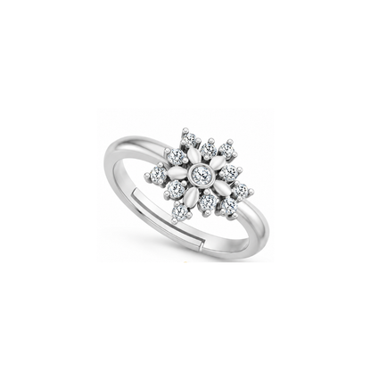 The Kashish Eternal Bloom Diamond Ring – Daily Wear Ring for Women