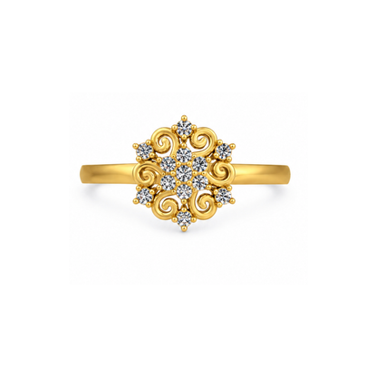 Floral Diamond Ring