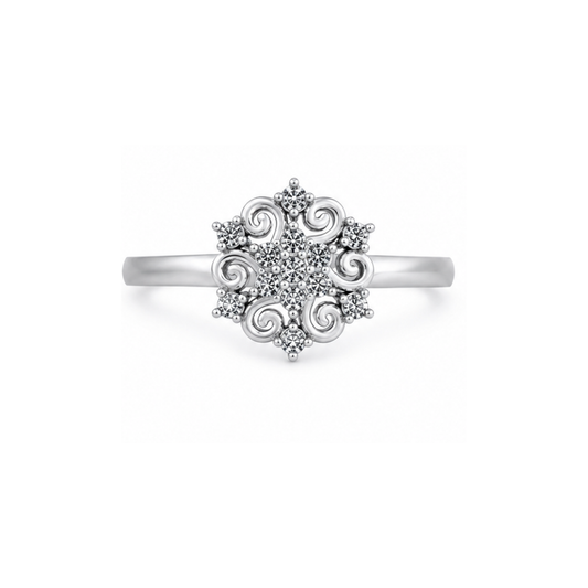 Floral Diamond Ring