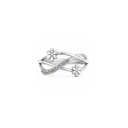 Bloom Infinity Floral Diamond Ring
