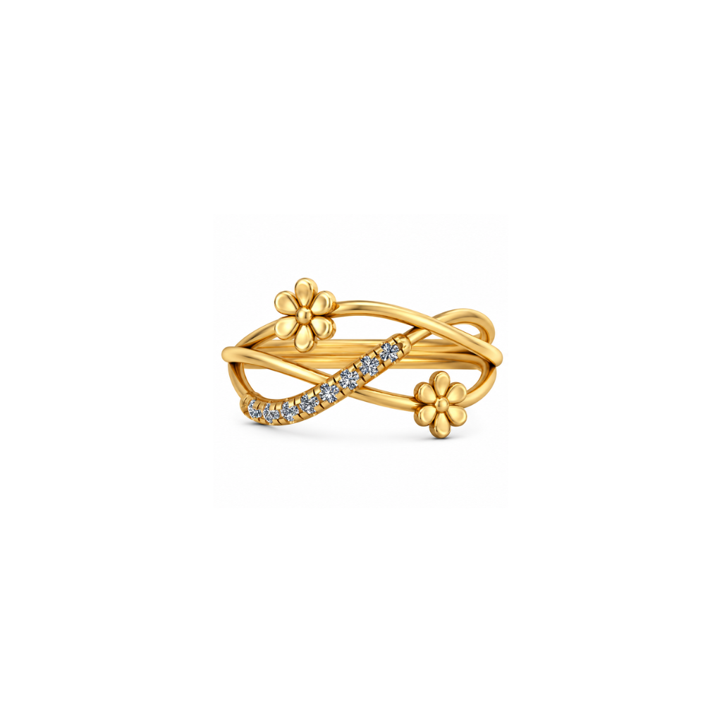 Bloom Infinity Floral Diamond Ring