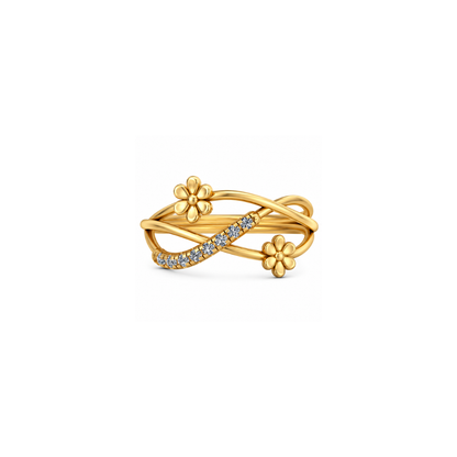 Bloom Infinity Floral Diamond Ring