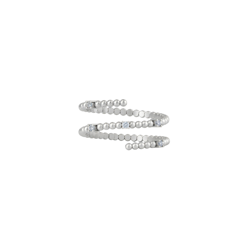 Celeste Spiral Diamond Wrap Ring