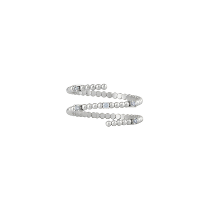 Celeste Spiral Diamond Wrap Ring