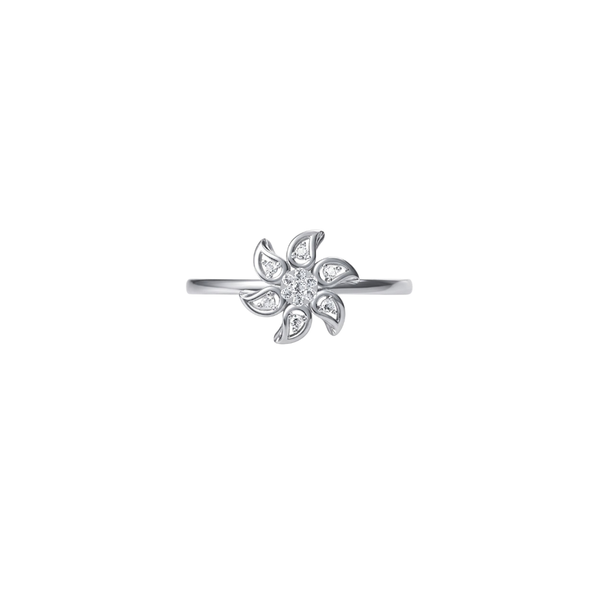 Petals Diamond Floral Ring