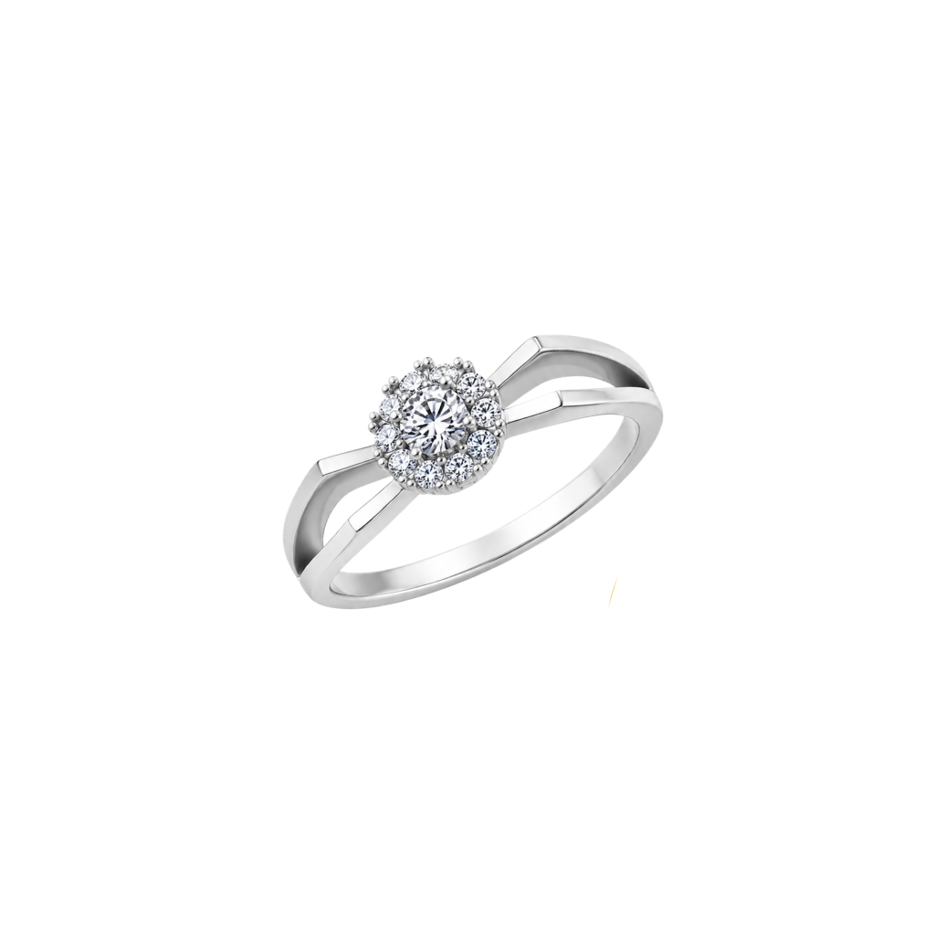 Luna Halo Diamond Ring
