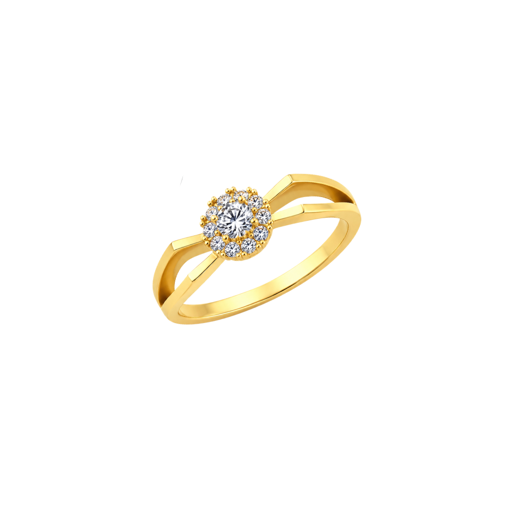 Luna Halo Diamond Ring
