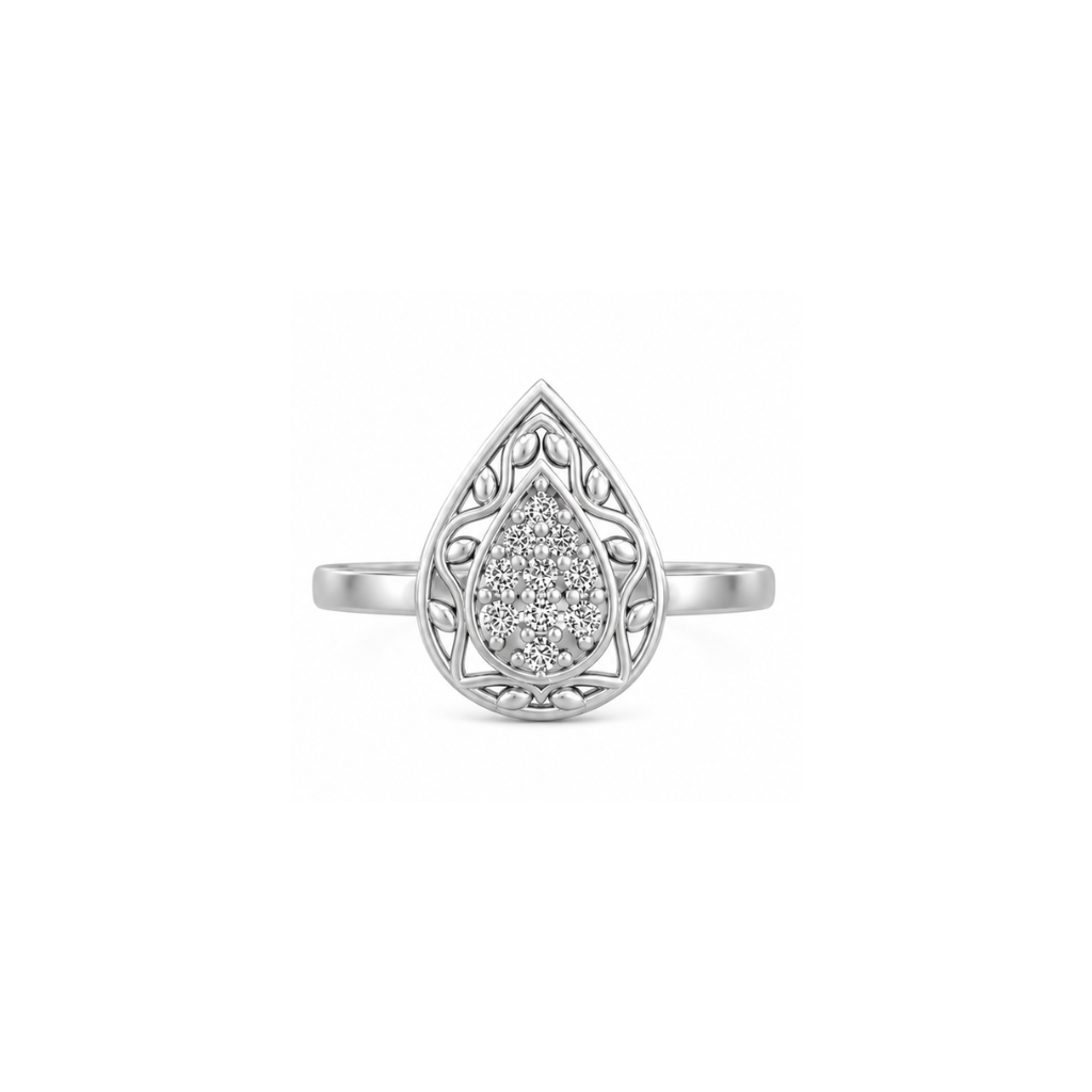 Dewdrop Diamond Ring