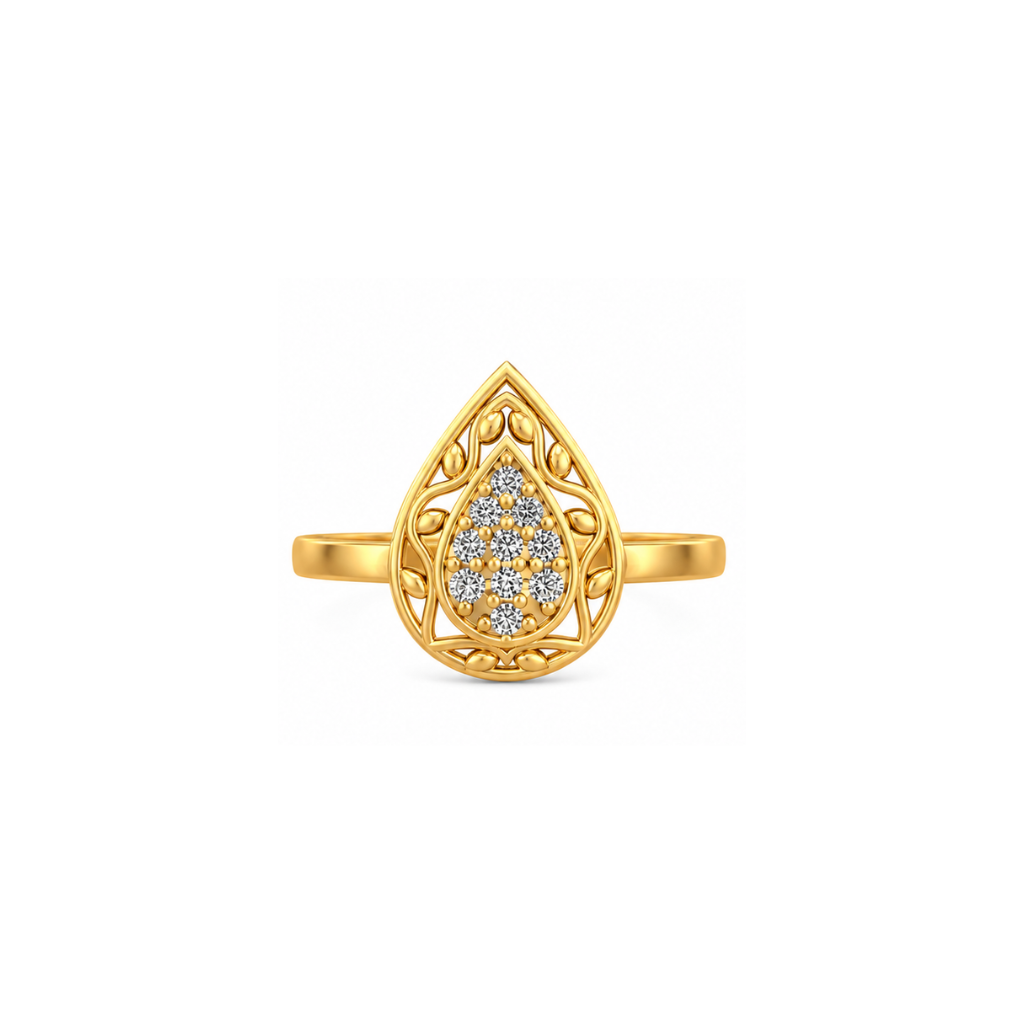 Dewdrop Diamond Ring