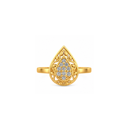 Dewdrop Diamond Ring