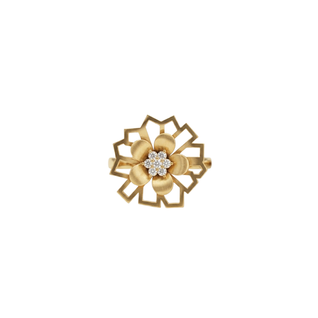 Floral Statement Diamond Ring