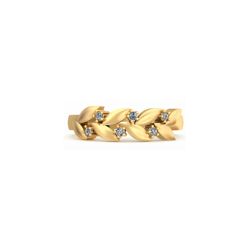 Elowen Leaf Diamond Ring