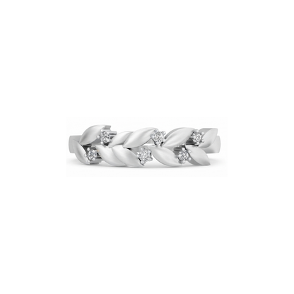 Elowen Leaf Diamond Ring