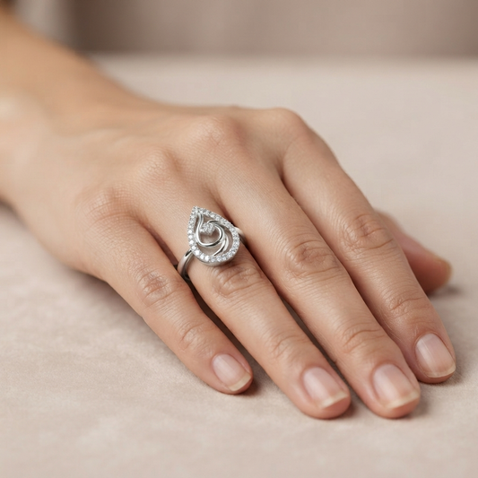 Flame Diamond Ring