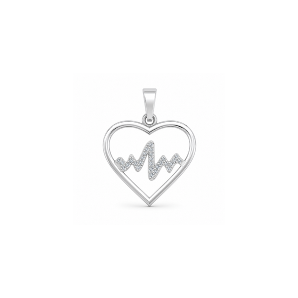 Heartbeat Diamond Pendant