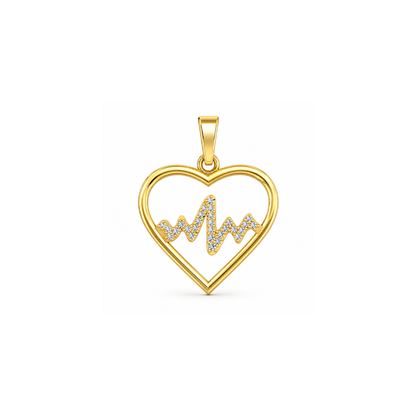 Heartbeat of Love Lab Grown Diamond Heart Pendant